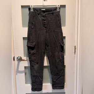 Aritzia Black Cargo Pants - size 6